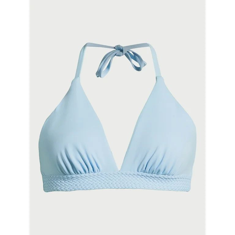 Time and Tru Women's and Women's Plus Braided Halter Swim Top, Sizes S-XL | Walmart (US)