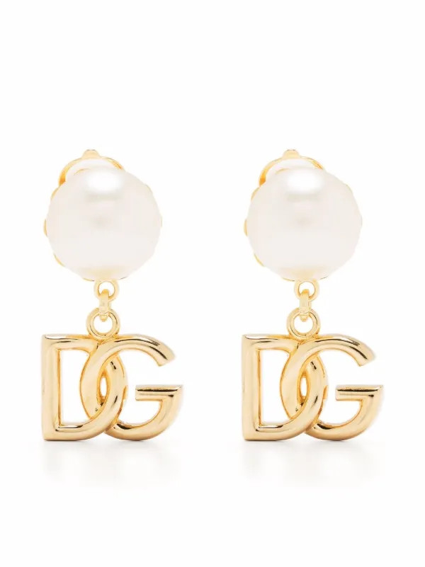 Dolce & Gabbana Hängeohrringe Mit DG - Farfetch | Farfetch Global