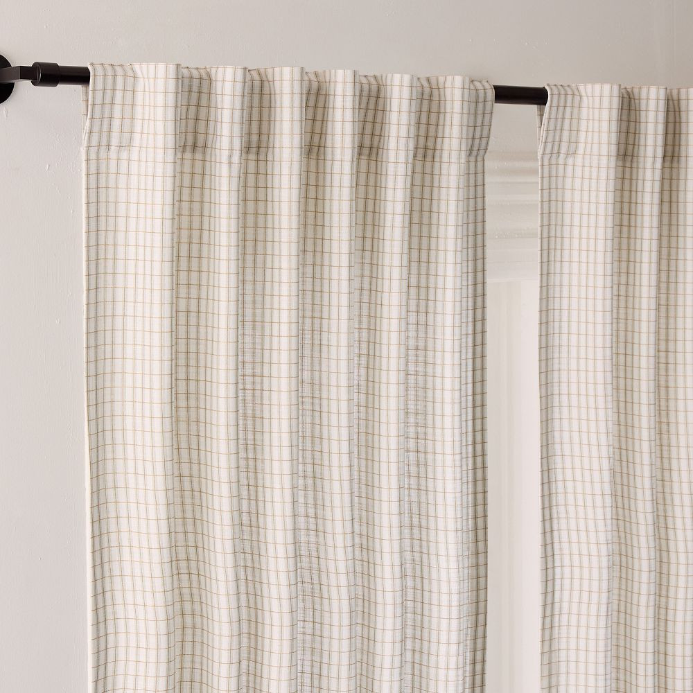 Gingham Curtain | West Elm (US)