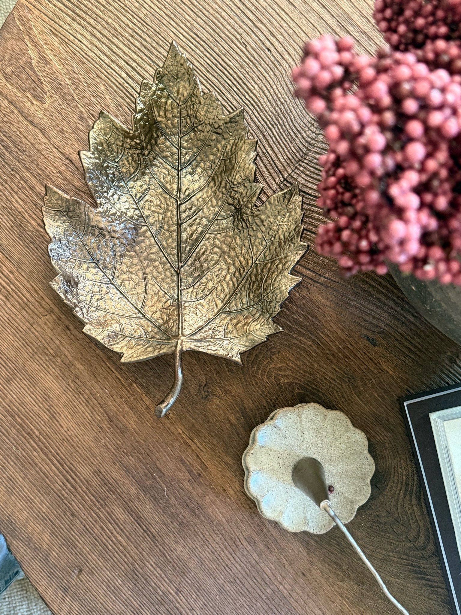 Fall Leaf dish and blooms

#LTKHome #LTKSeasonal #LTKSaleAlert