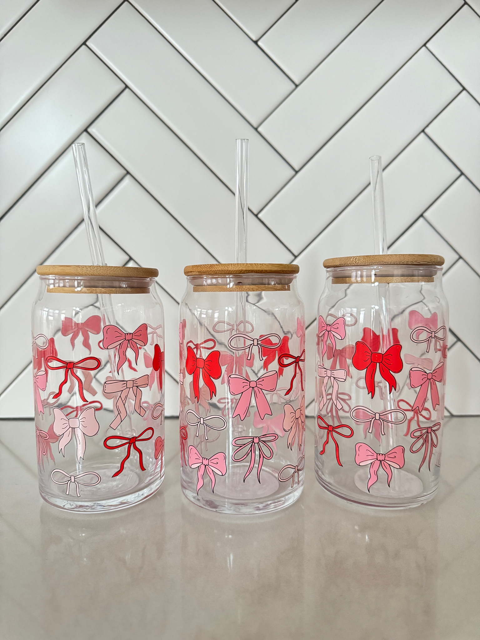The cutest glass iced coffee cups with bamboo lids & straws. I’m obsessed with the pink + red bow details. #and321

Valentine’s Day - Target Valentines - Bow Cups - Galentines 

#LTKParties #LTKHome #LTKSeasonal