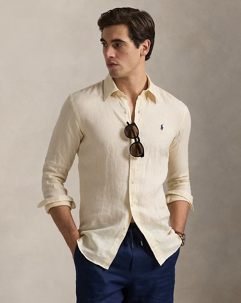 Chemise en lin Custom Fit | Ralph Lauren (FR)