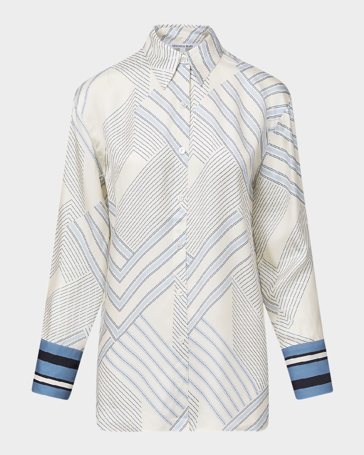 Delila Printed Long-Sleeve Blouse | Neiman Marcus
