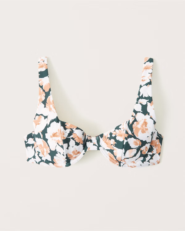 Wide Strap Underwire Bikini Top | Abercrombie & Fitch (US)