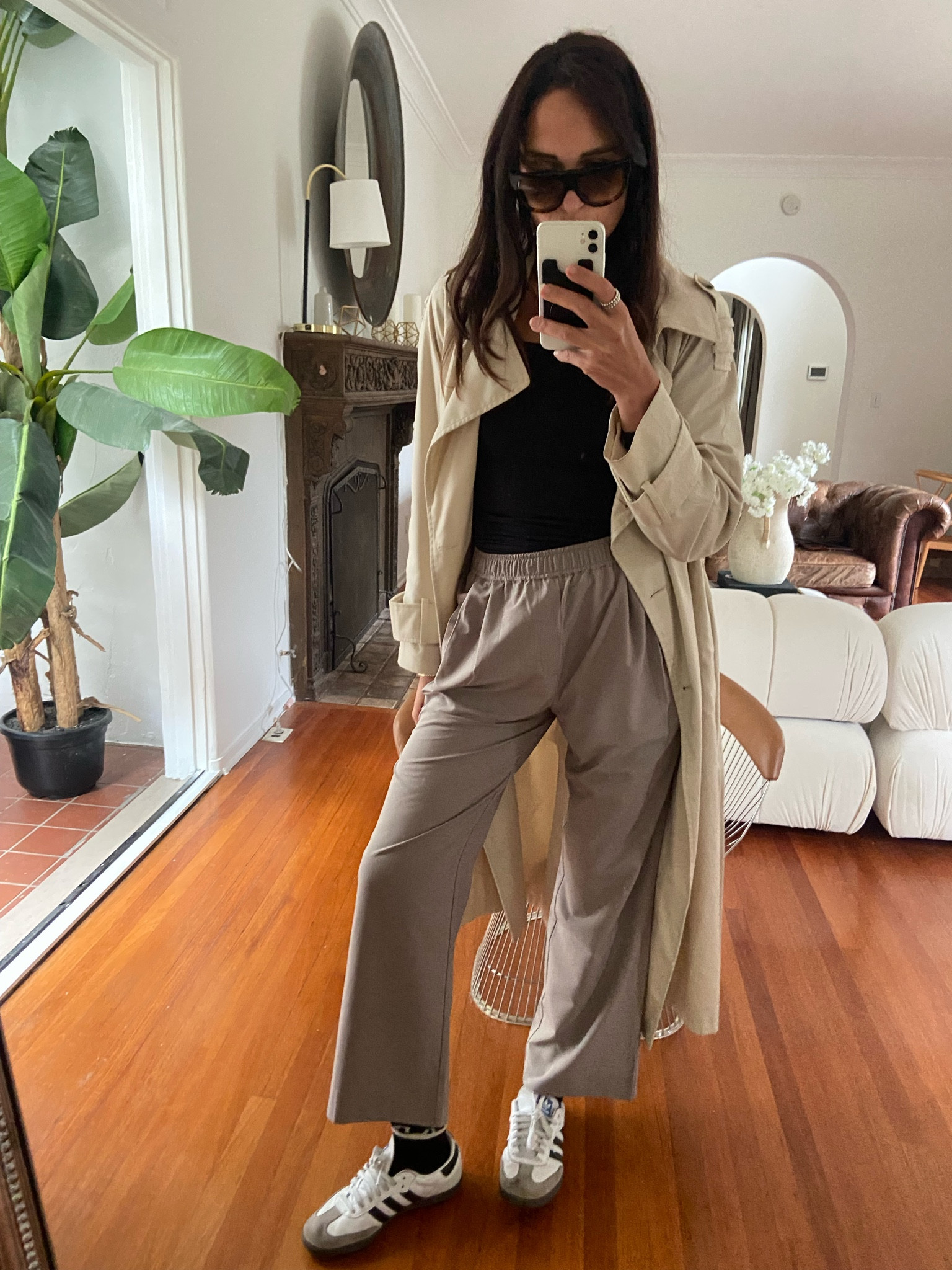 Varley pants 
ASOS trench 