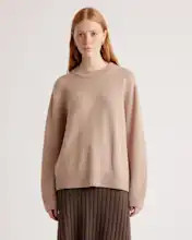 Mongolian Cashmere Oversized Crewneck Sweater | Quince