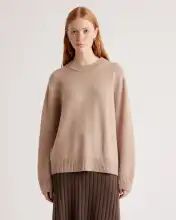 Mongolian Cashmere Oversized Crewneck Sweater | Quince