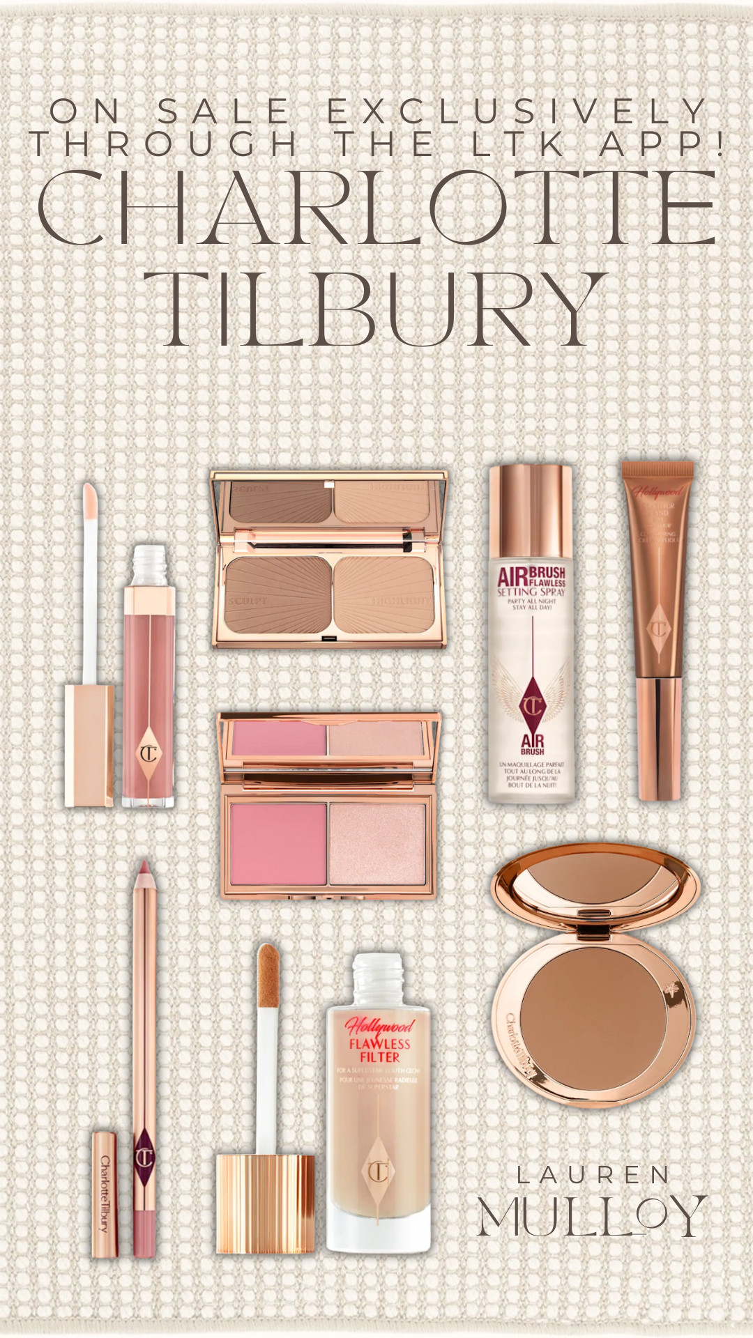 Charlotte Tilbury on sale exclusively on the LTK app from June 20th - June 22nd! 

Sale alert, watchnow, makeup routine, LTK summer edit, summer beauty, setting spray, summer makeup, lu mulloy, Lauren mulloy

#LTKSummerEdit #LTKBeauty #LTKSaleAlert