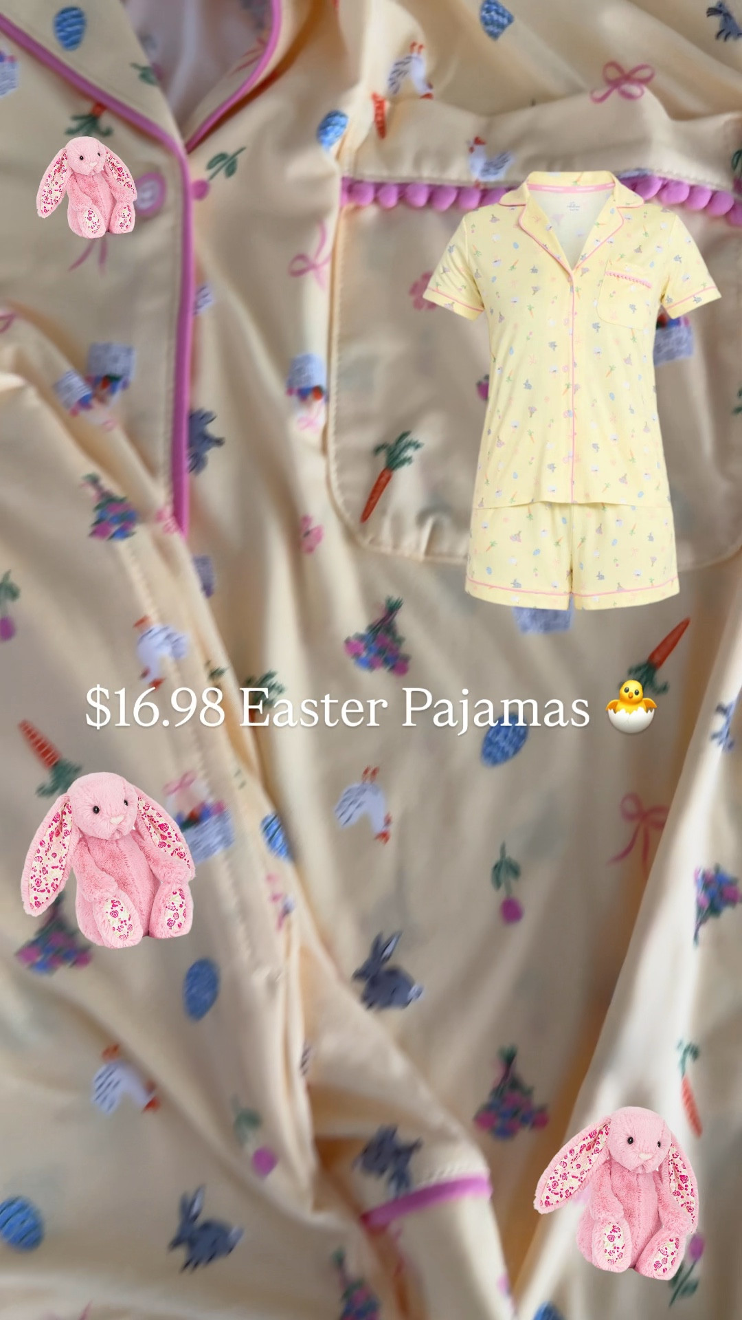CUTEST Easter Pajamas and only $16.98
Runs true to size but I always size up one in pajamas 🐣 

#LTKgrwm #LTKselfcare #LTKmorningroutine