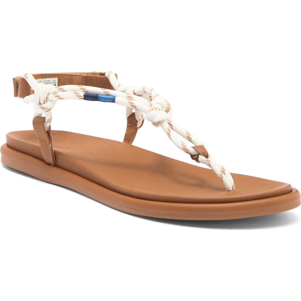 Sperry Isla T-Bar Slingback Sandal in White Textile Mix Mat Flocked at Nordstrom, Size 8.5 | Nordstrom