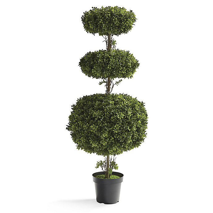 Indoor/Outdoor Three-Tier Boxwood Topiary | Frontgate