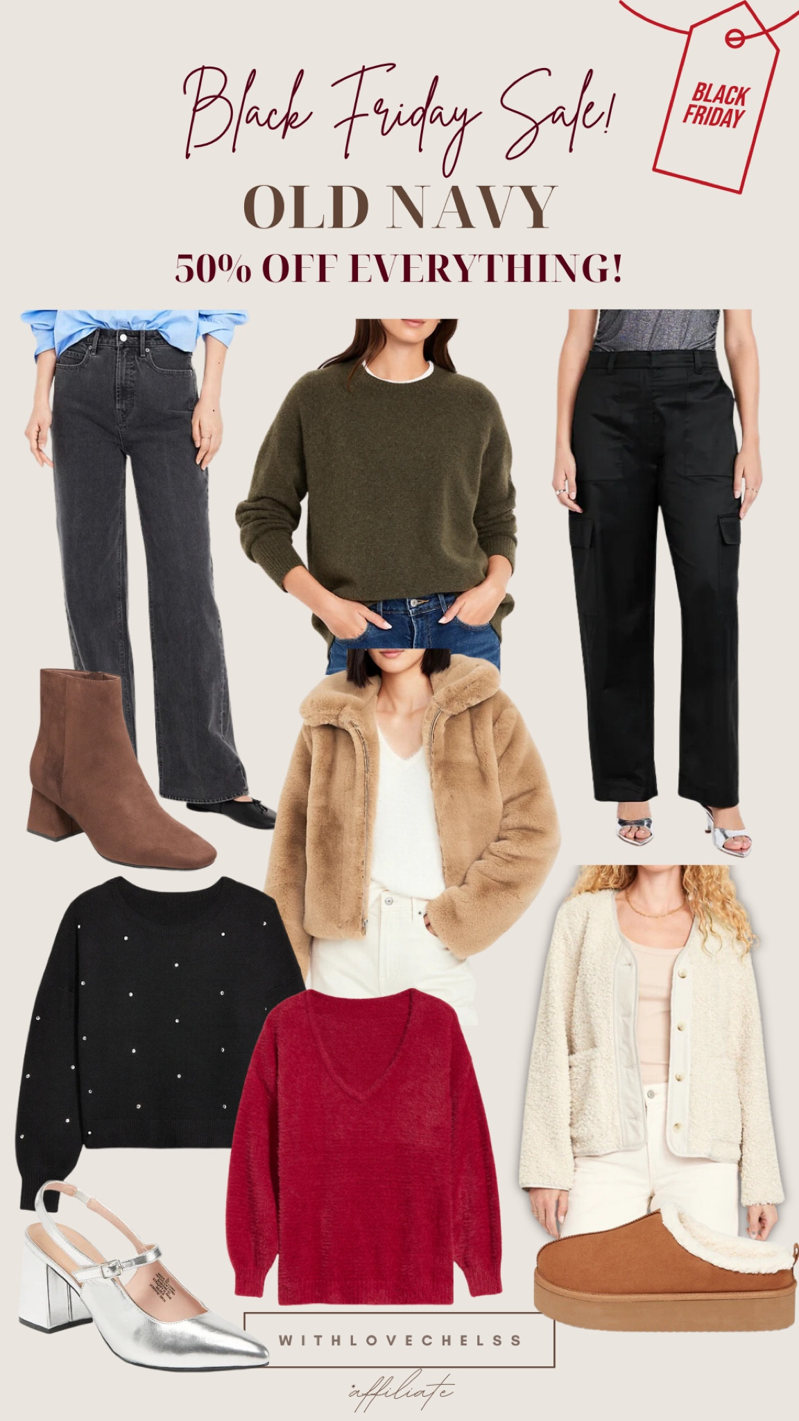 Old Navy Black Friday sale!
50% off everything!

#LTKCyberWeek
#LTKgiftguide #LTKwinter #LTKsale
