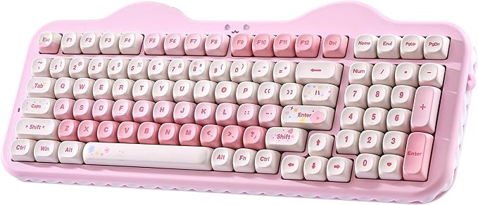 YUNZII C98 Wireless Mechanical Keyboard with Number Pad,99 Key BT5.0/2.4G/USB-C Hot Swap Gasket M... | Amazon (US)