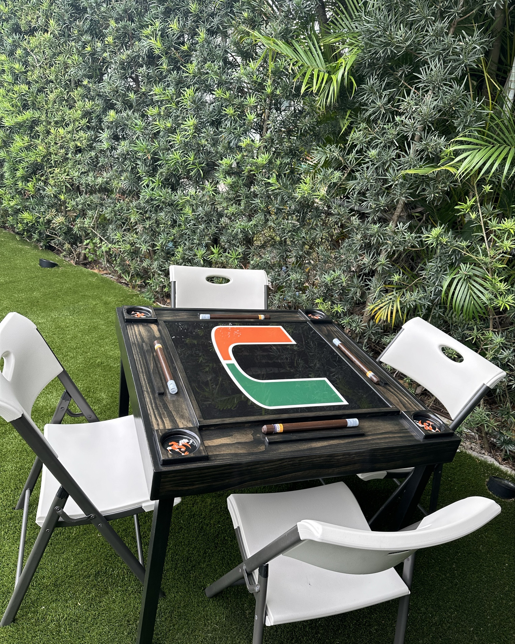 Hurricanes UM dominos table 

#LTKfamily #LTKparties #LTKhome