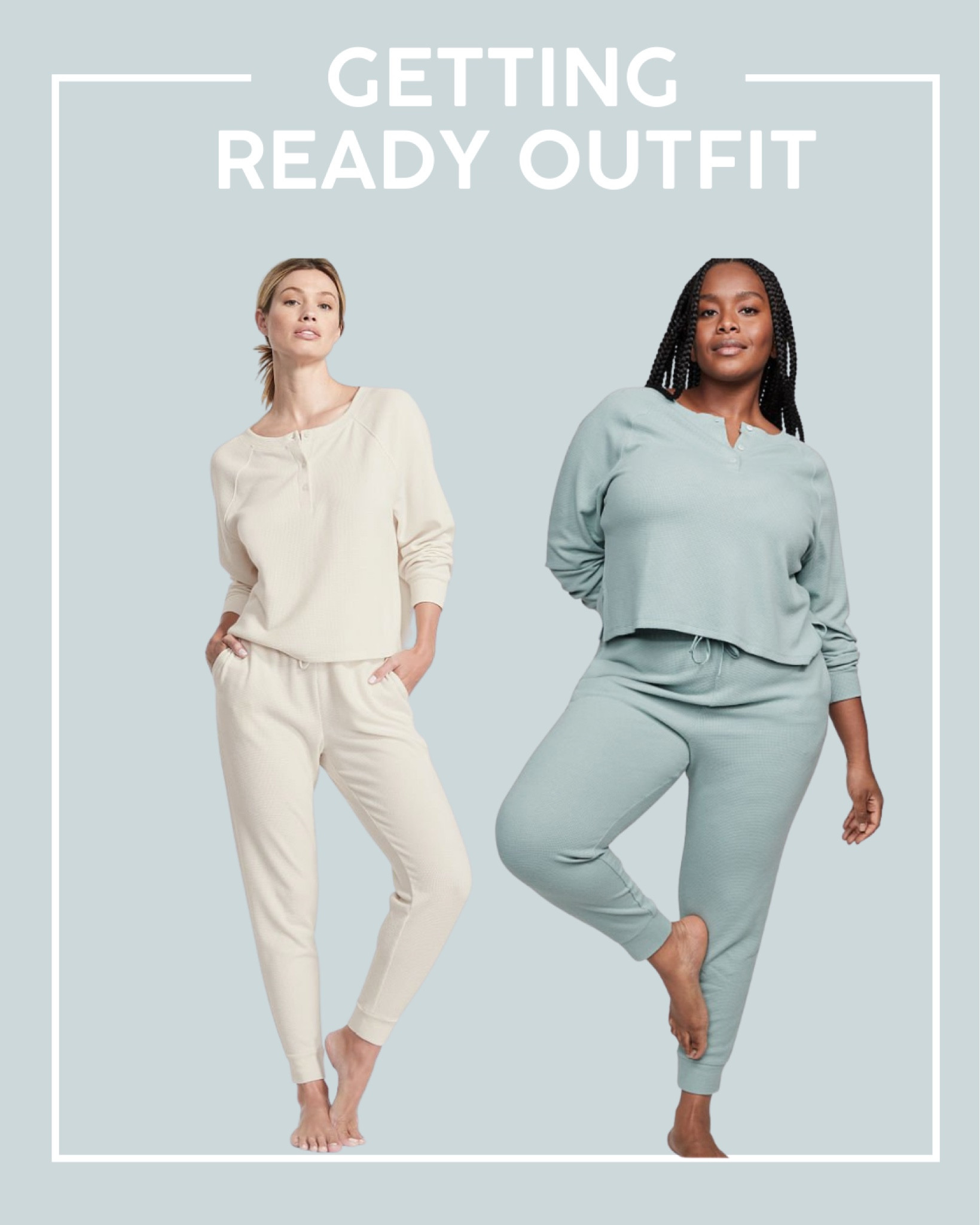 Bridal and bridesmaid getting ready outfits! Wedding day lounge set, Henley lounge set, waffle lounge set 

#LTKsalealert #LTKunder50 #LTKwedding