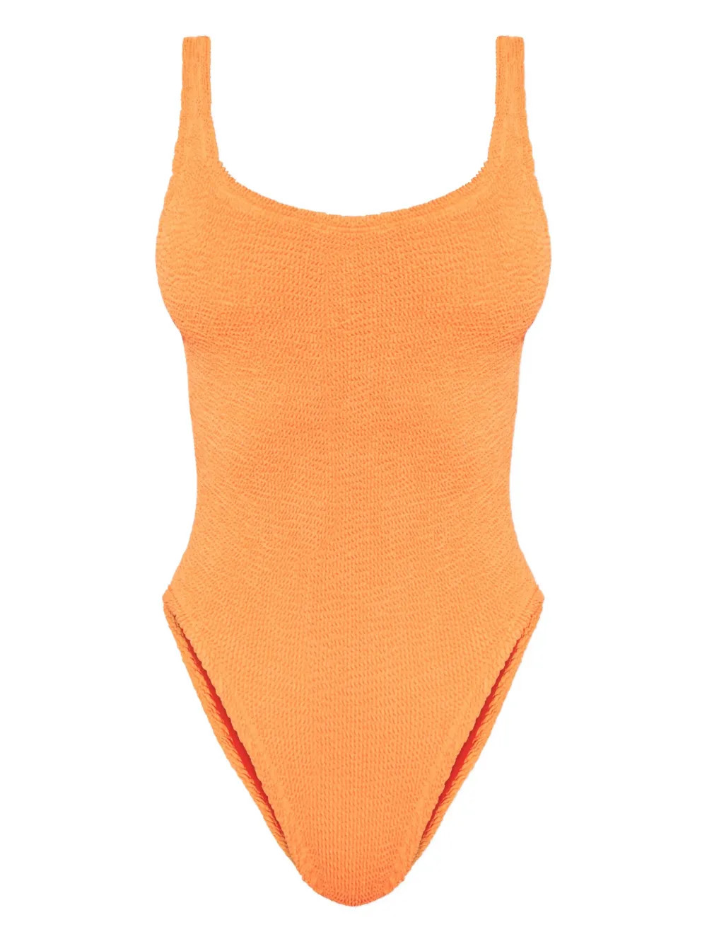 Hunza G square-neck swimsuit - Orange | Farfetch Global
