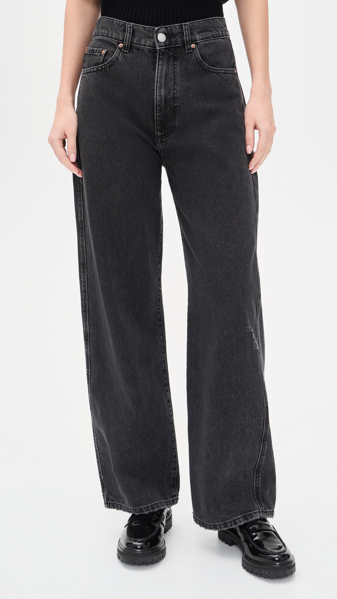 DL1961 Taylor Relaxed Barrel High Rise Jeans Nightshade 28 | Shopbop