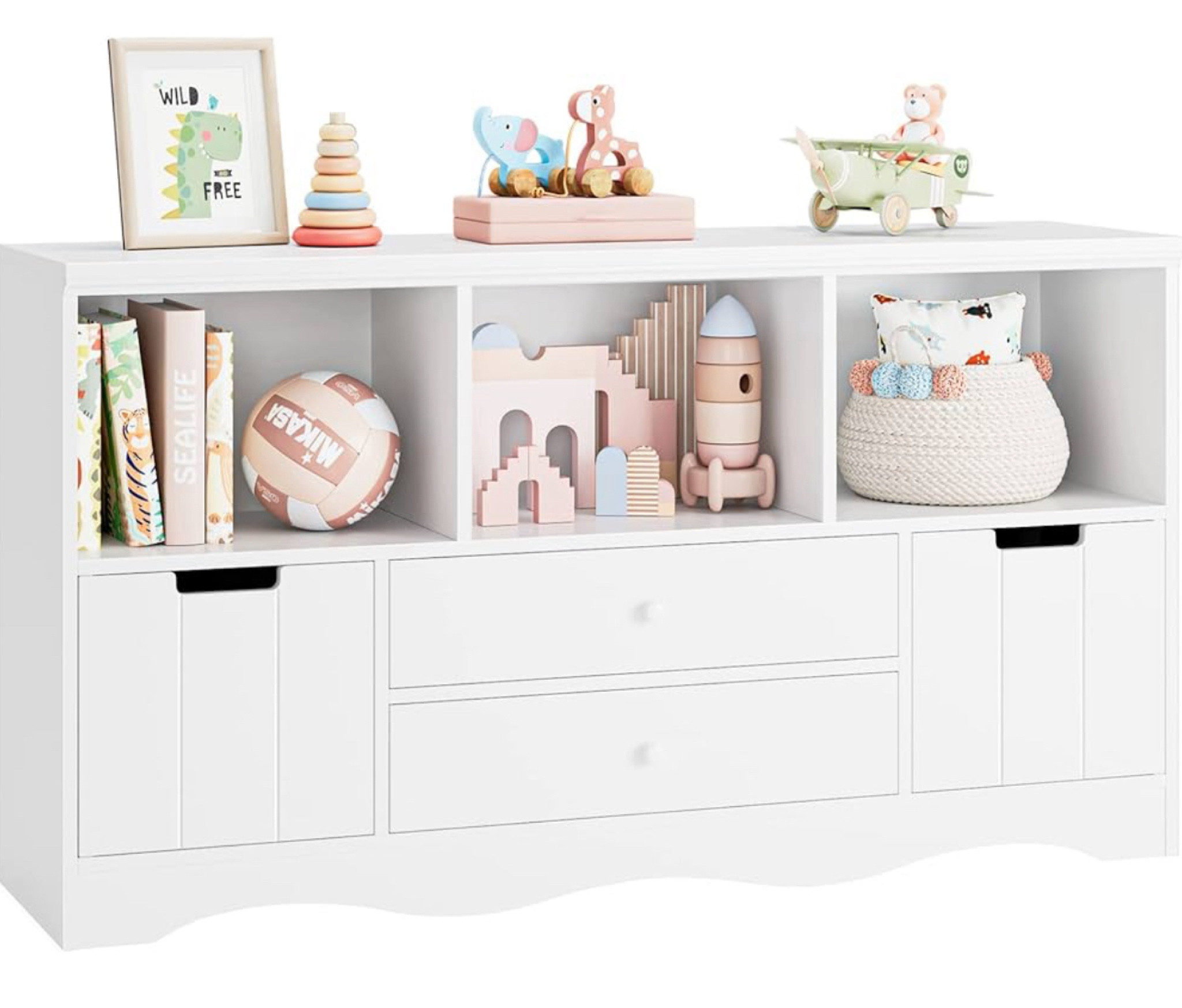 $20 off 🎉

FOTOSOK 51.2" Large Toy Storage Organizer with 2 Drawers and 3 Cubbies, Toy Organizers and Storage for Books or Dolls, Kids Bookshelf and Toy Storage for Playroom, Storage Cabinet for Nursery, White

#LTKkids #LTKhome #LTKsalealert