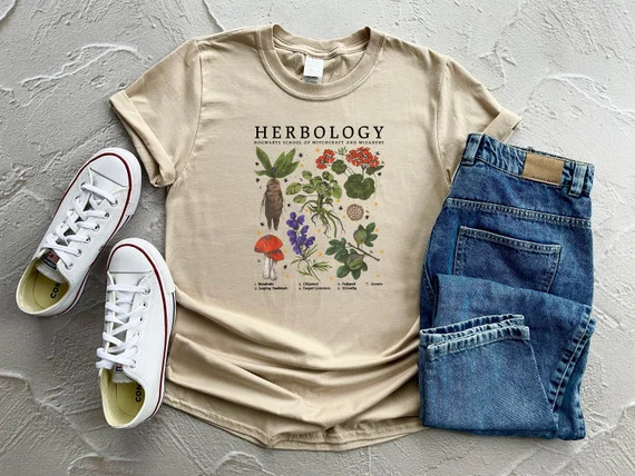 Herbology Plants Shirt, Herbology Shirt, Gift For Plant Lover, Botanical Shirt, Plant Lover Shirt... | Etsy (US)