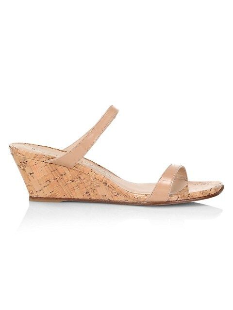 Aleena Patent Leather & Cork Wedge Mules | Saks Fifth Avenue