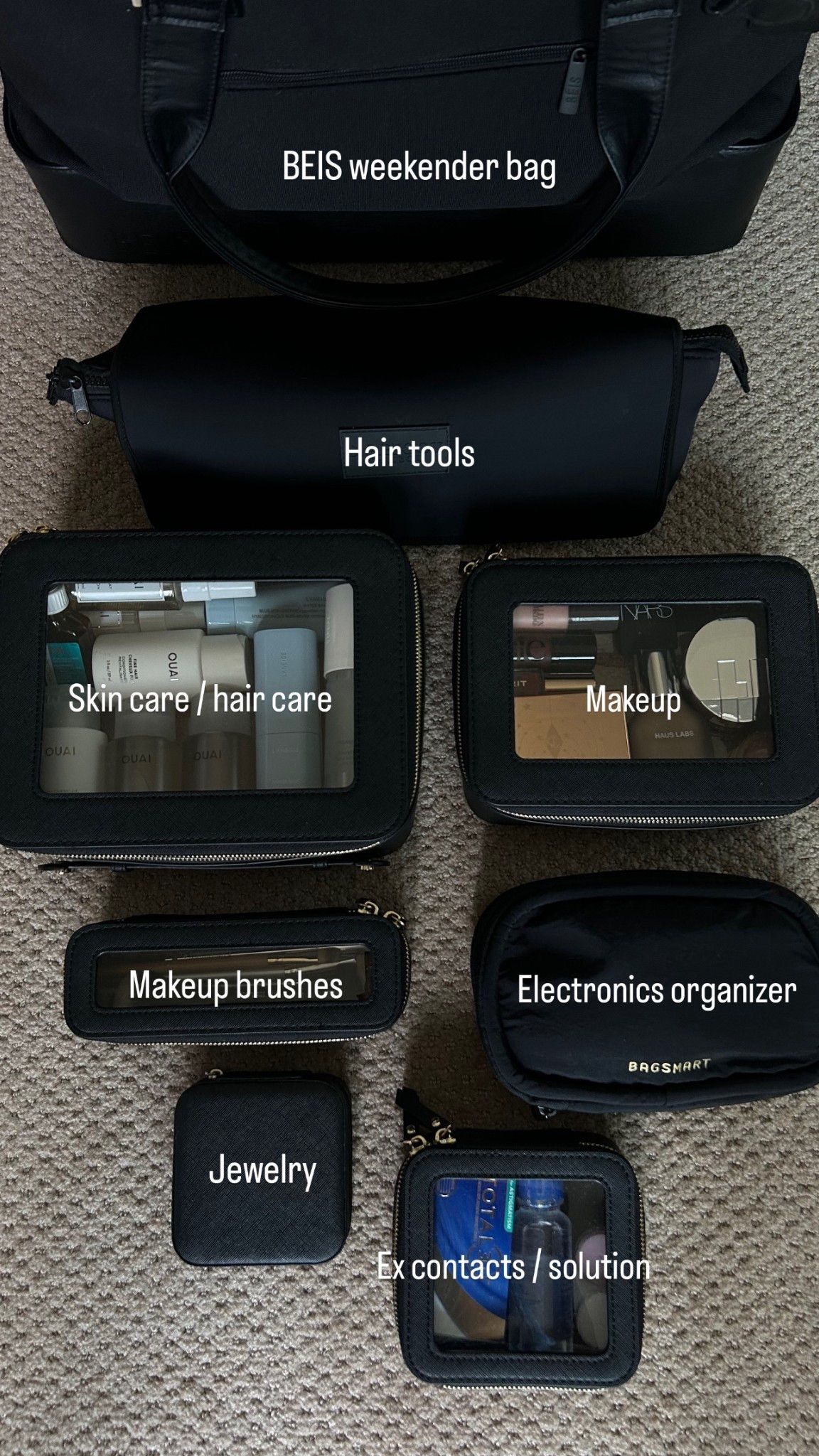 Going on a quick weekend getaway and thought I’d share how I pack a few of my things! 🤍 

#LTKTravel #LTKFindsUnder100 #LTKItBag