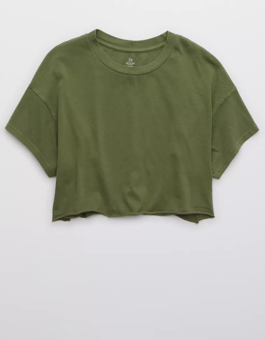 OFFLINE Raw Cut Cropped T-Shirt | American Eagle Outfitters (US & CA)