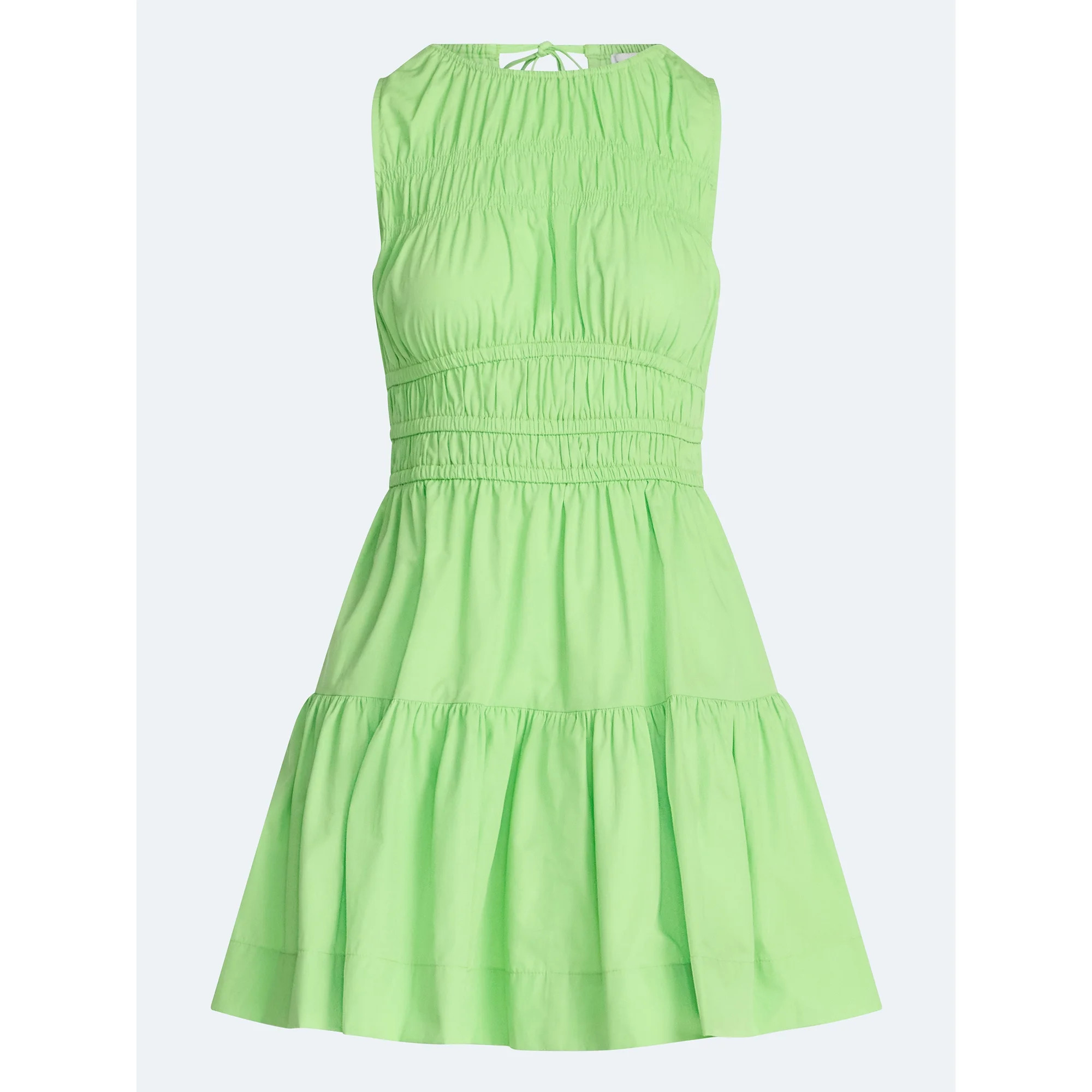 Free Assembly Women's and Women's Plus Smocked Cotton Drop Waist Mini Dress, Sizes XS-4X | Walmart (US)