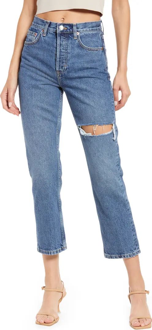 Editor Ripped Straight Leg Jeans | Nordstrom