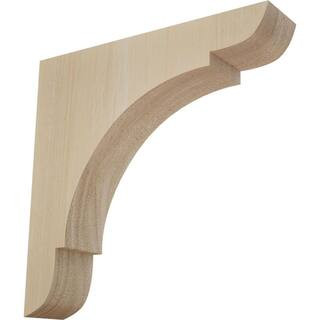 1-3/4 in. x 8 in. x 8 in. Rubberwood Medium Olympic Bracket | The Home Depot