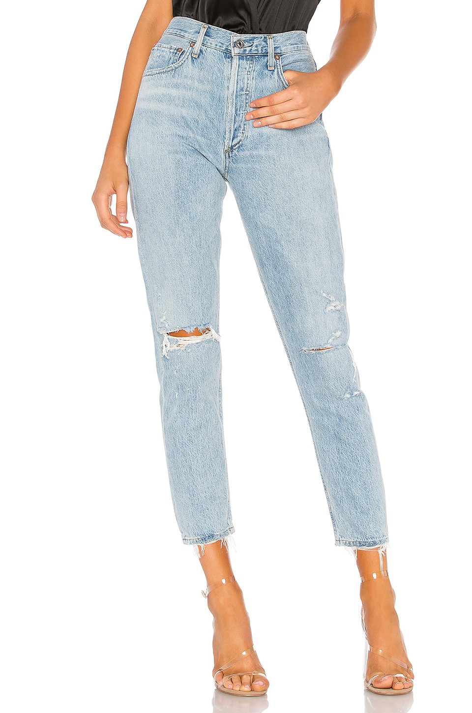 AGOLDE Jamie High Rise Classic in Shakedown from Revolve.com | Revolve Clothing (Global)