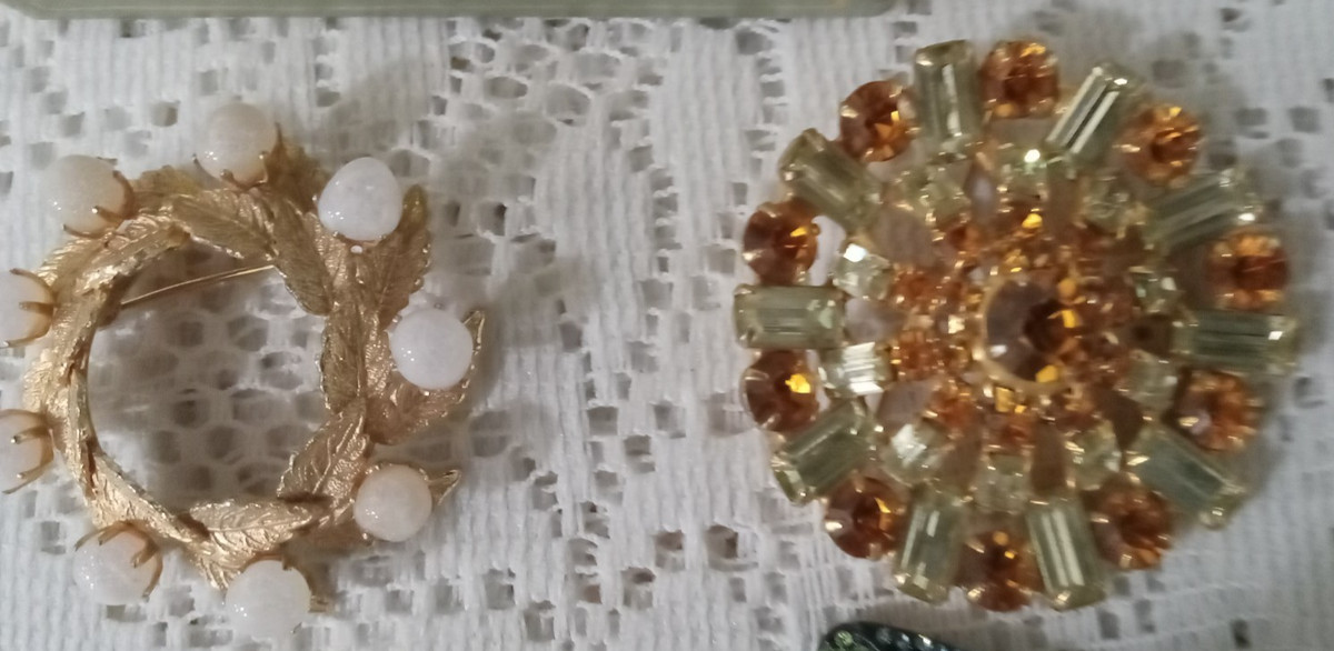 COSTUME JEWELRY LOT - 24 BROOCHES! | eBay US