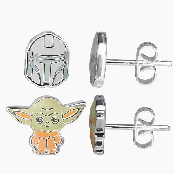 Disney's Star Wars The Mandalorian The Child aka Baby Yoda Brass Plated Earring Set | Kohl's