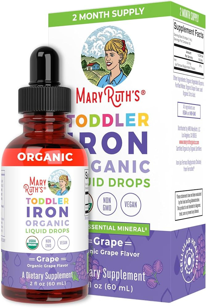 Mary Ruth's Organic Toddler Iron Drops, 2 FZ | Amazon (US)