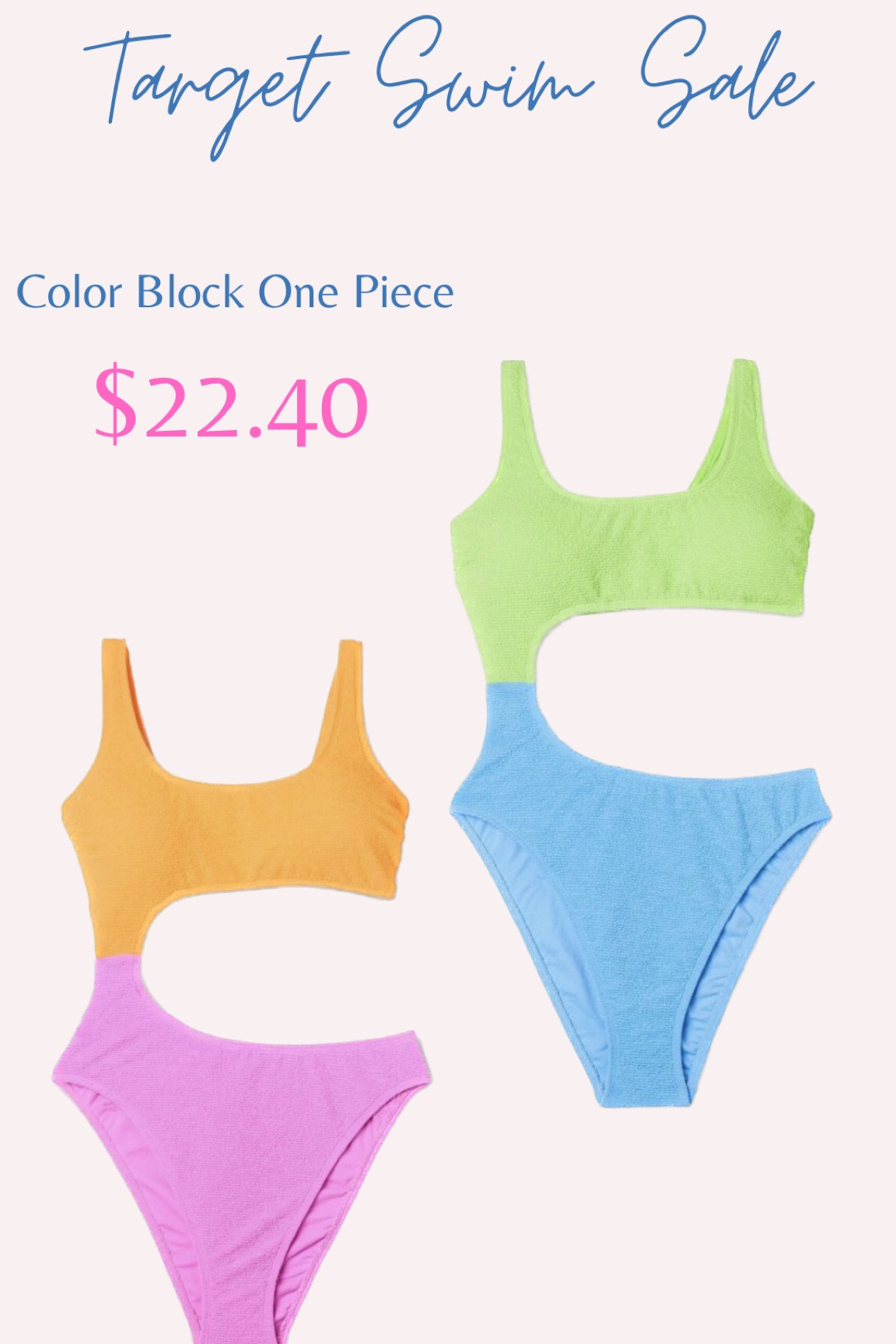 Target Swim. Swimwear. Resort Wear. Target Sale. Color block. One Piece Swim  

#LTKSale #LTKSeasonal #LTKunder50