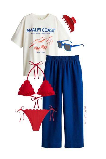 Vacation / beach outfit / red white and blue / Fourth of July / 4th of July

#LTKfindsunder100 #LTKfindsunder50 #LTKswim