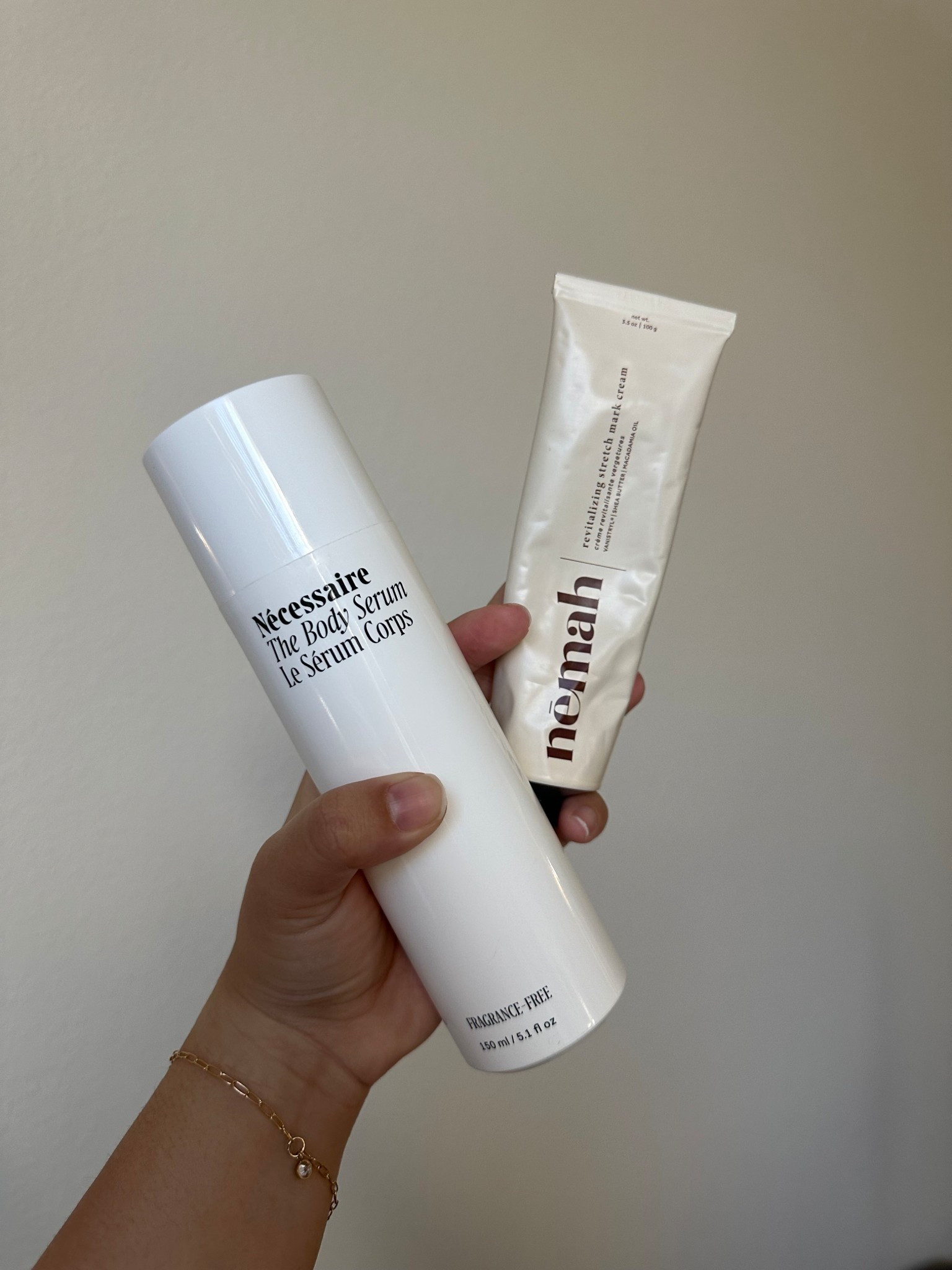 Can't recommend this combo enough! So hydrating and my favorite daily ritual | Nemah stretch mark cream, hydrating essentials, Necessaire, hydrating cream, pregnancy must-haves 

 #LTKBeauty