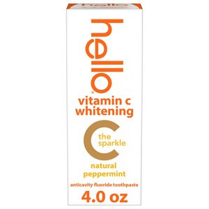 hello Vitamin C Whitening the Sparkle Toothpaste, Natural Peppermint, 4 OZ | CVS Health