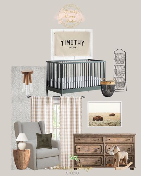 Rustic chic nursery 

Olive green crib, rustic dresser, nursery decor, farmhouse style 

#LTKbaby #LTKbump #LTKhome