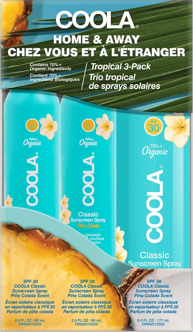Classic Body Sunscreen Spray Piña Colada SPF 30 Trio $45 Value | Nordstrom