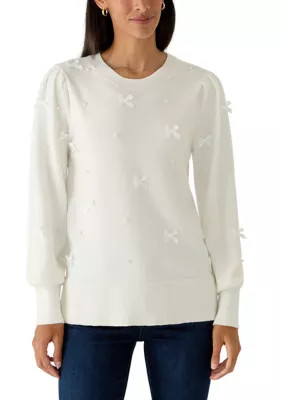 Women's Embellished Puff Sleeve Tunic | Belk