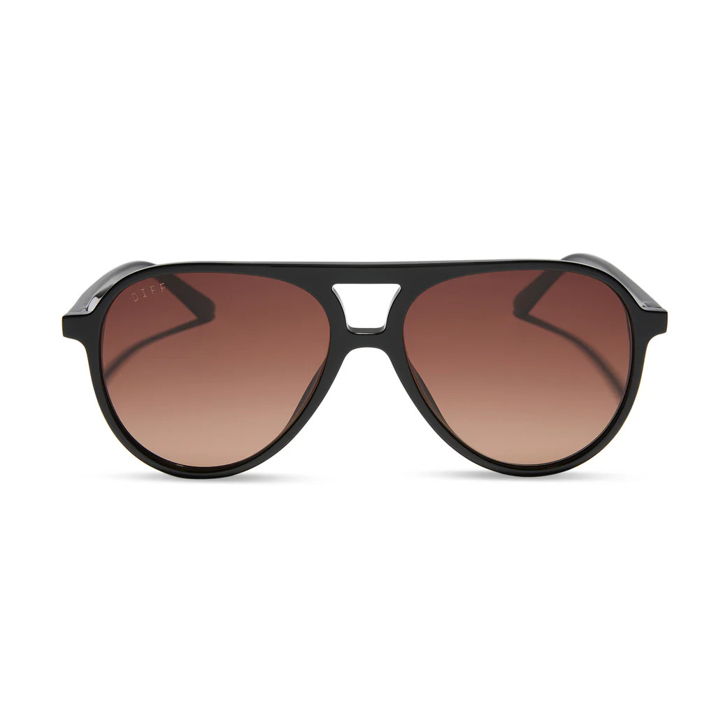 COLOR: black brown gradient sunglasses | DIFF Eyewear