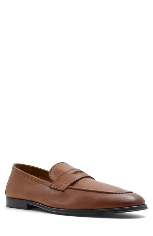 ALDO Journey Penny Loafer in Cognac at Nordstrom, Size 11 | Nordstrom