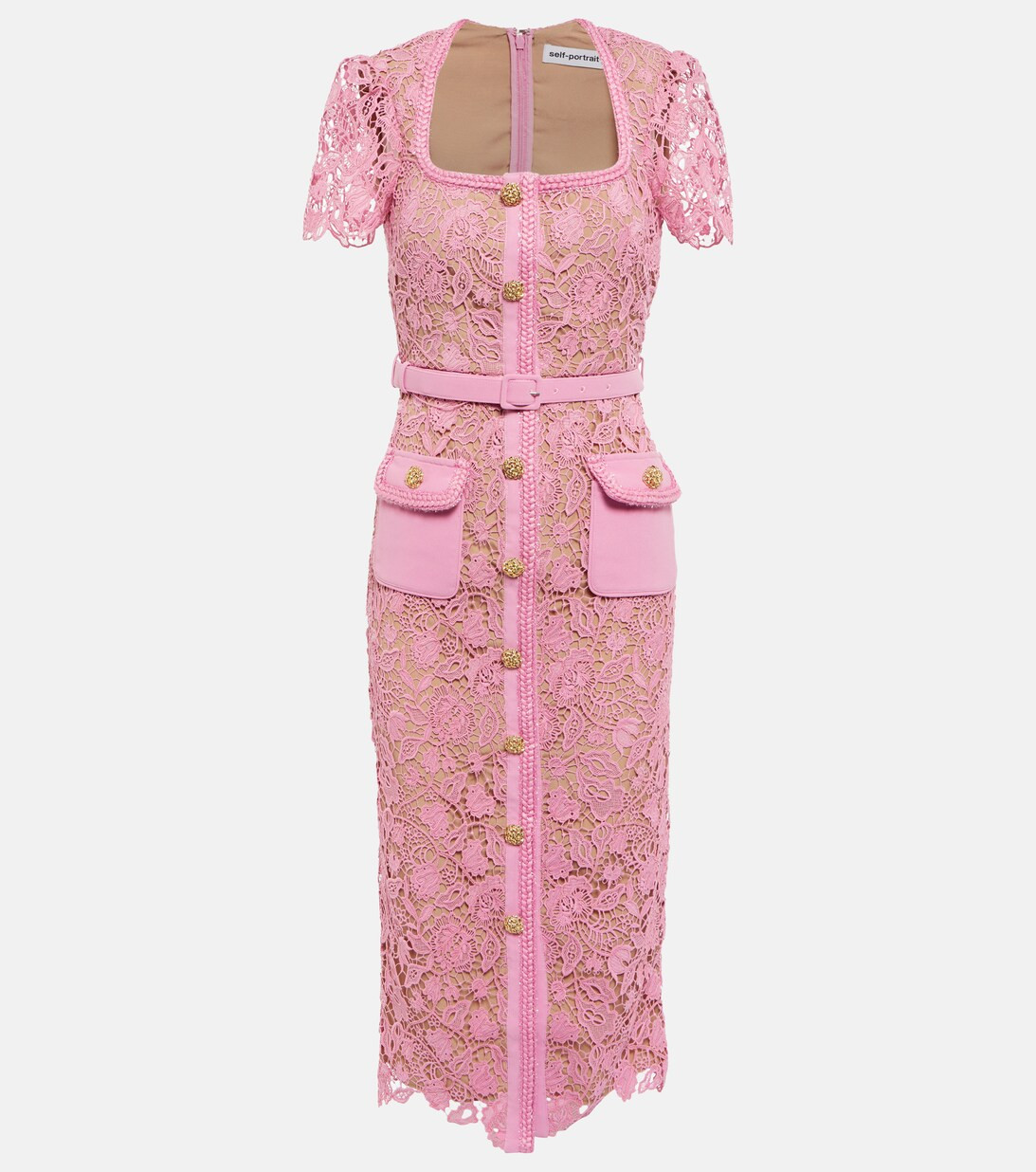 Guipure lace midi dress | Mytheresa (INTL)