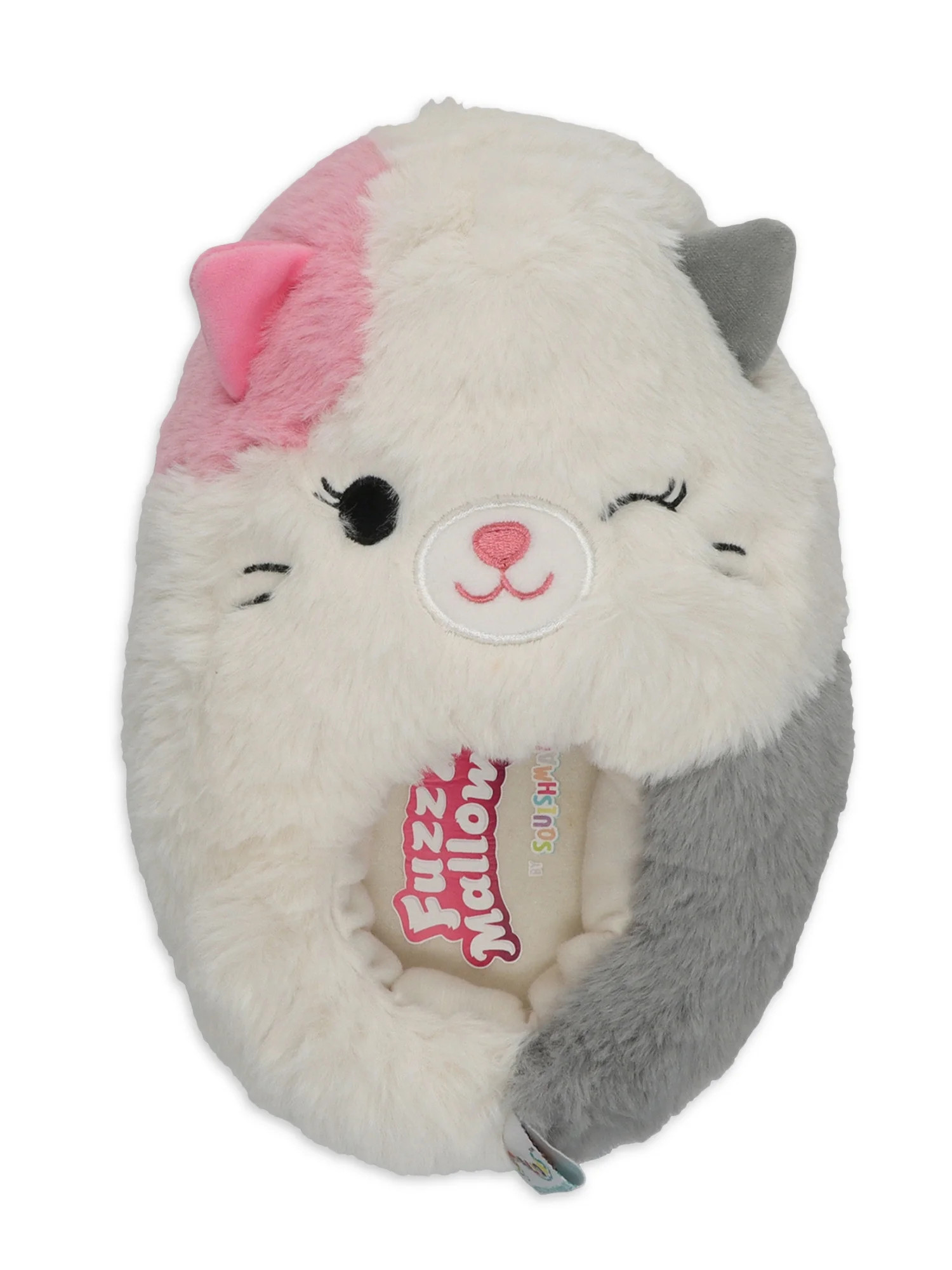 Fuzz-A-Mallow by Squishmallows Girl Kids Karina the Cat Indoor Slipper, Dual Size 7-5 | Walmart (US)