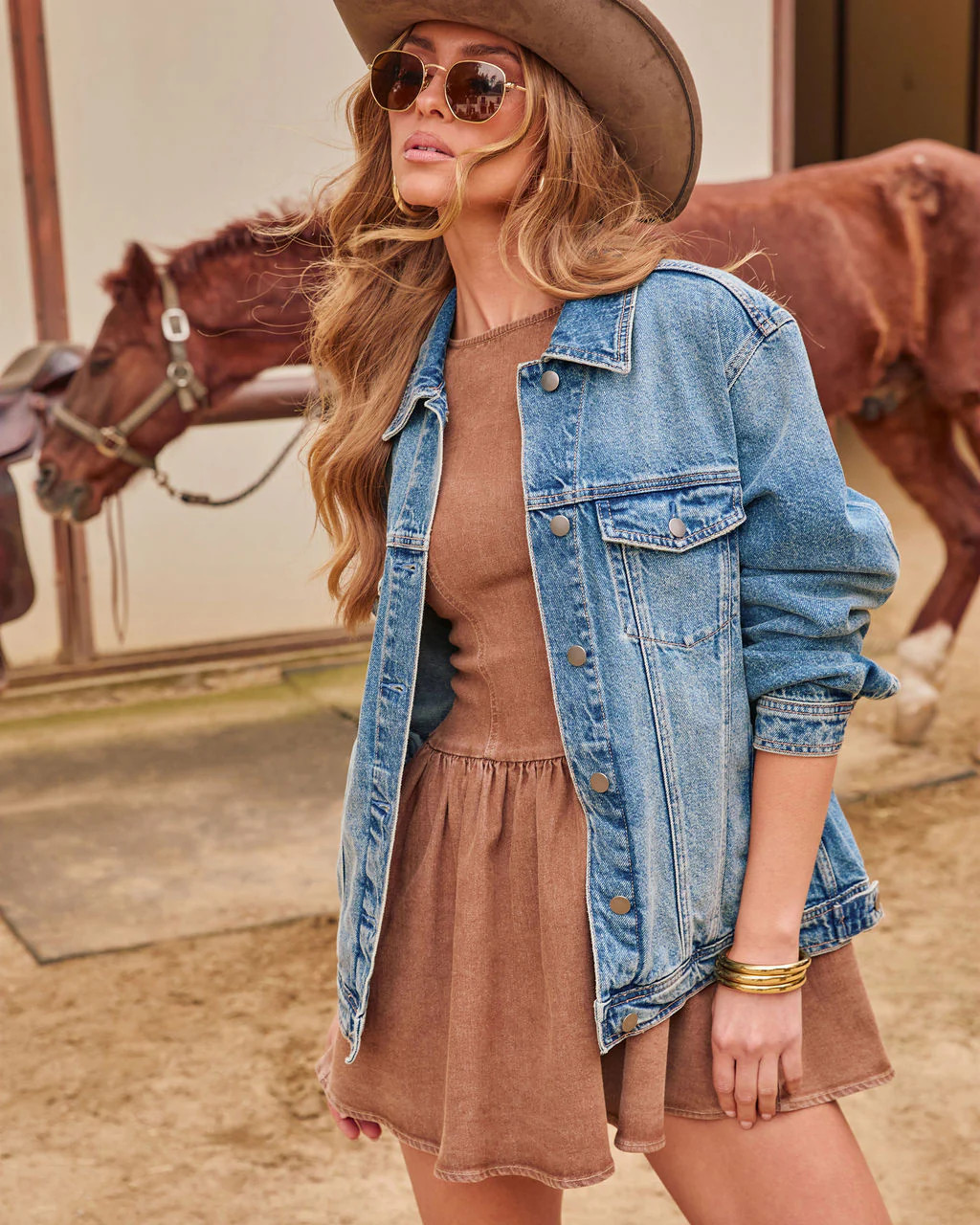 Influencer Oversized Denim Jacket | VICI