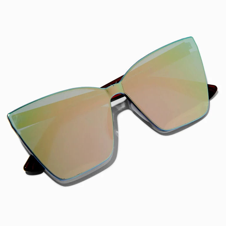 Blue-Green Lens Oversized Cat Eye Sunglasses | Claire's (UK)