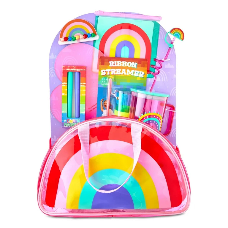 Prefilled Rainbow Bag with Toys, Multicolor, 14.5" x 19", Easter by Way To Celebrate | Walmart (US)