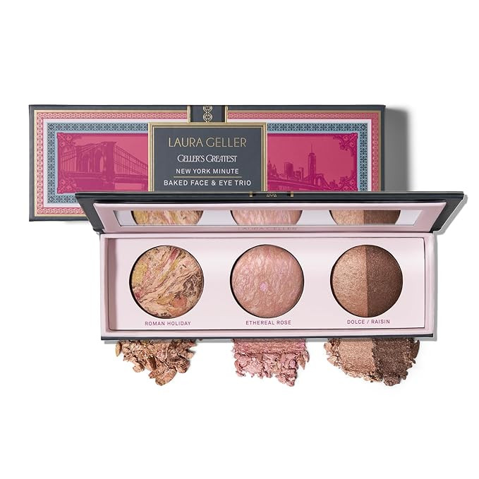 LAURA GELLER NEW YORK Geller's Greatest New York Minute Face & Eye Palette - Includes Blush, Bron... | Amazon (US)