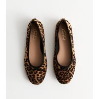Women's Brown Leopard Print Ballet Pumps New Look | New Look (UK)
