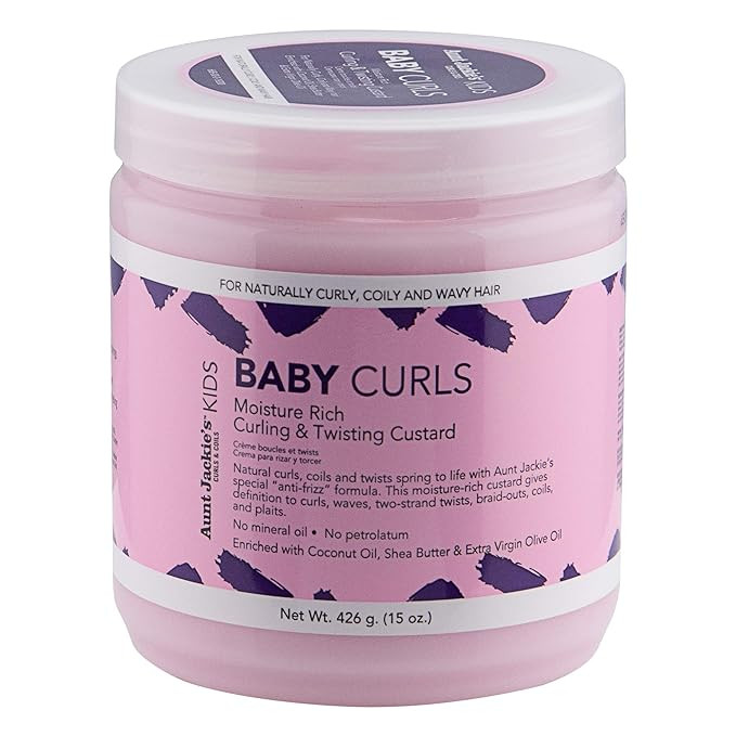 Aunt Jackie's Kids Baby Curls, Moisture Rich Curling and Twisting Custard for Naturally Curly, Co... | Amazon (US)
